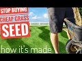 How Grass seed is made.  Why you shouldn't buy cheap grass seed. Barenbrug