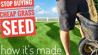 How Grass seed is made.  Why you shouldn't buy cheap grass seed. Barenbrug