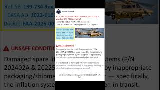 🚁 FAA Airworthiness Directive 2026-10: AW139 Life Raft Failure Risk Explained #aviation #innovation
