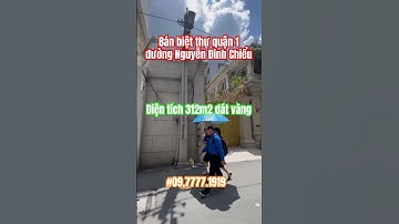 Bán biệt thự quận 1 đường Nguyễn Đình Chiểu dát vàng nội thất cao cấp #bannhaquan1 #bietthu #villa