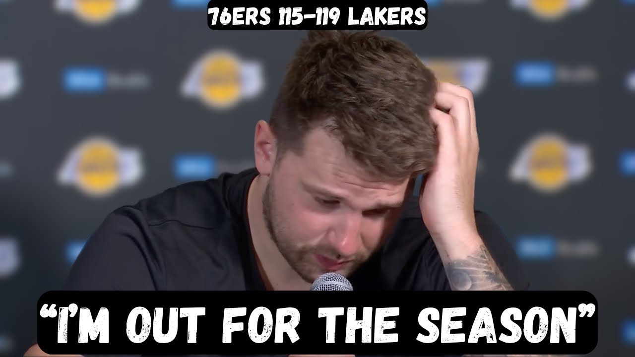 Лука Дончич подтвердил, что выбыл до конца сезона из-за травмы — послематчевое интервью — «Филаде...