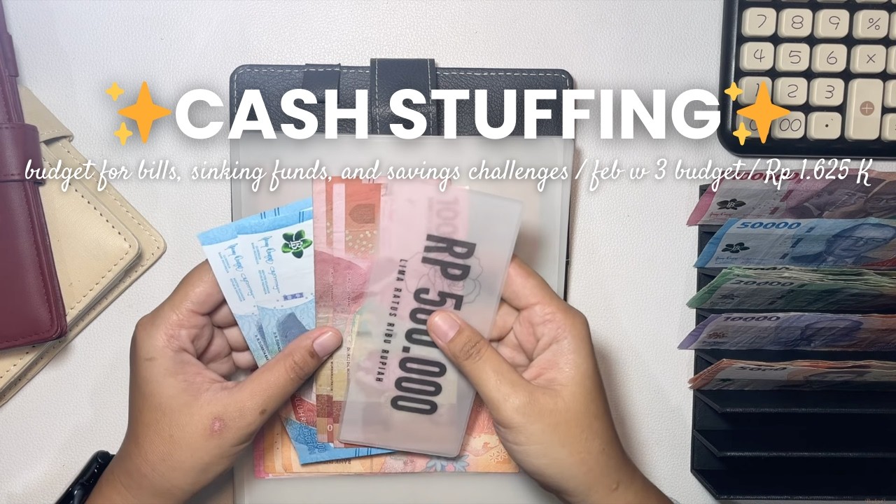 Cash Stuffing ✨ Rp 1.575 K | Sinking Funds + New Savings Challenge
