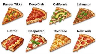 All Pizza Versions Explained in 2 Minutes🍕