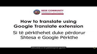 Google Translate Guide (Albanian / Shqip)