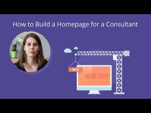 Como construir um Homepage para um consultor