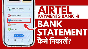 Airtel Payments Bank ka Statement Kaise Nikale | How to Download Airtel Bank Statement?