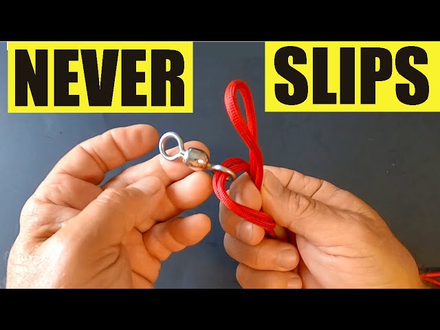 Best Fishing Knot NEVER Slips For Braided Line (Great For Tying On Swivels)  