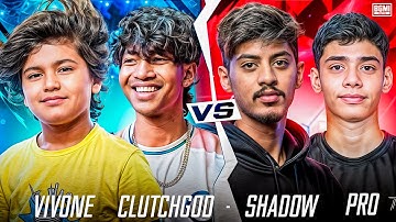 2v2 Battle with KINGS of MADKINGS | VivOne & Clutchgod Vs Shadow & Pro | BGMI Highlights