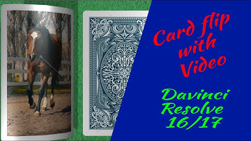 Card Flip with Video - DaVinci Resolve 16/17