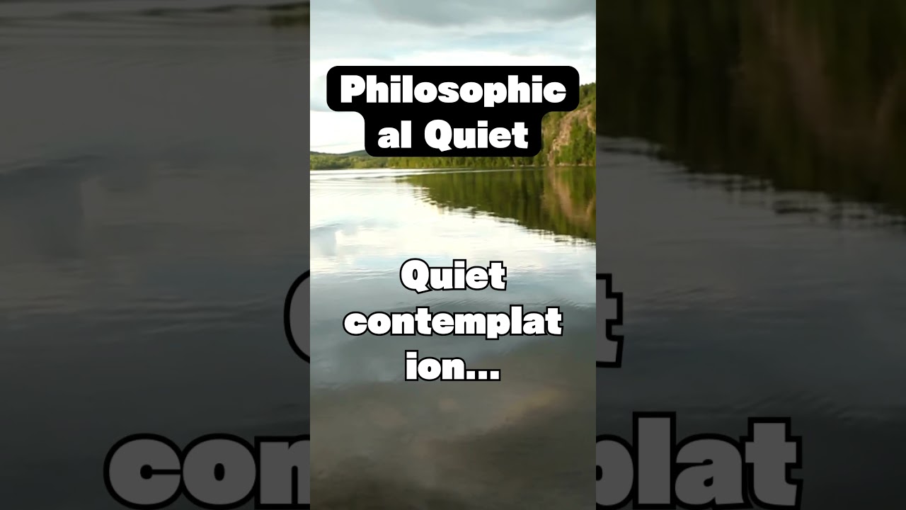 Quiet contemplation… 