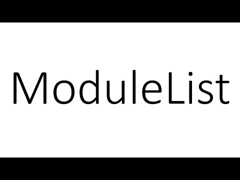 ModuleList in PyTorch