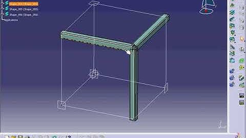 CATIA V5 R20 Stool Structure Welding tutorial (Muted)