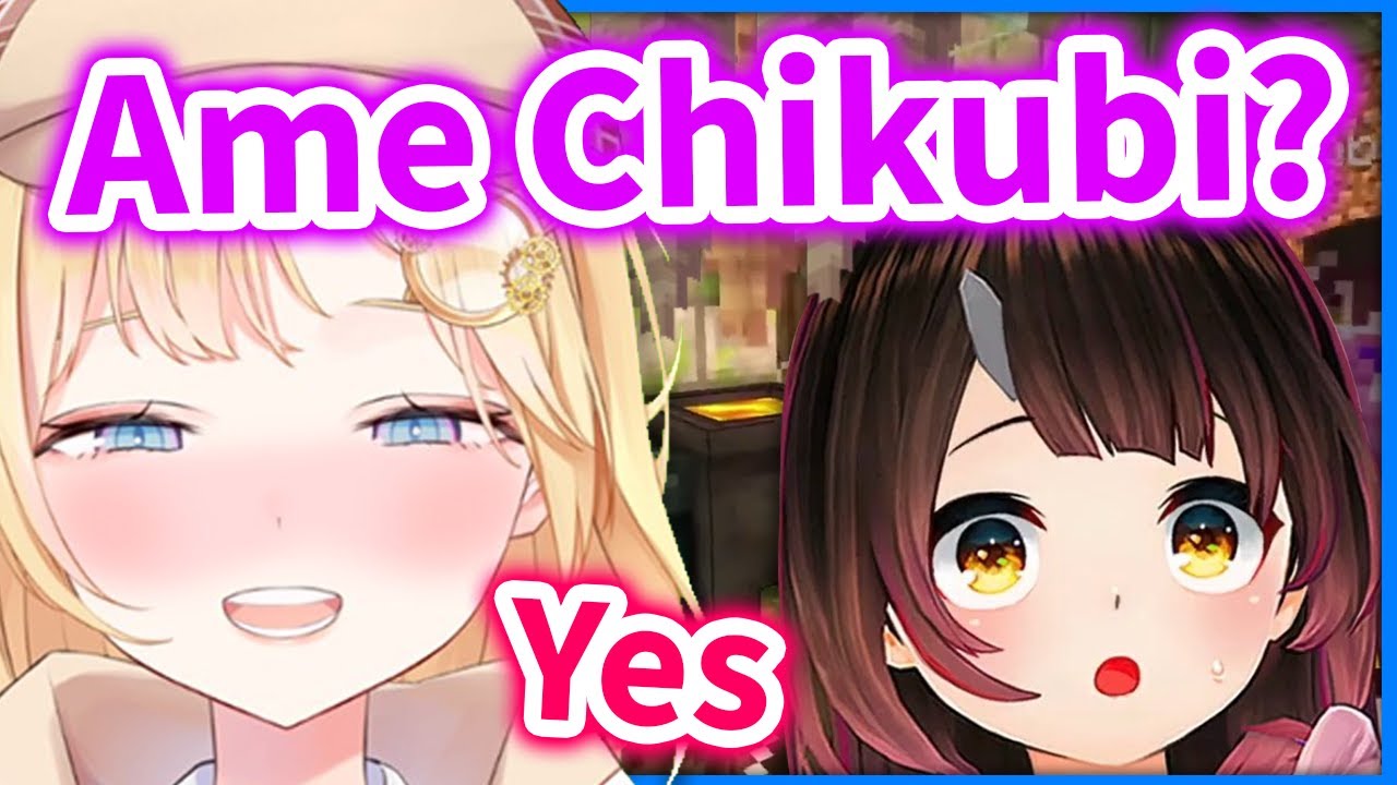 Ame Proudly Shows her Lava Chikubi to Roboco 【Hololive】