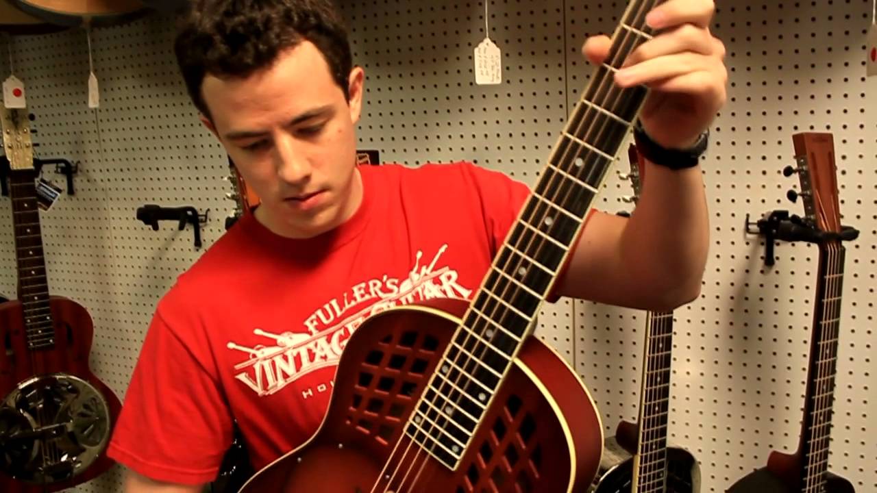 National Resophonic M1 Tricone Resonator Guitar YouTube