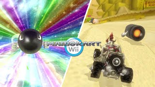 Every Item In Mario Kart Wii Is A Bullet Bill  Dry Bowser  Mario Kart Hack