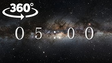 5 min COUNTDOWN Timer ( v 592 ) 360° Video with sound effects 4k