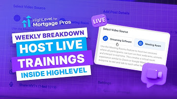 GHL Weekly Breakdown: HighLevel Adds Live Streaming and Page Rebuilds