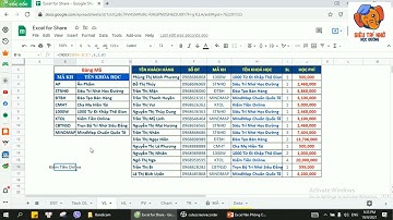 Cách sử dùng hàm dò tìm INDEX kết hợp hàm MATCH thường sử dụng trong EXCEL
