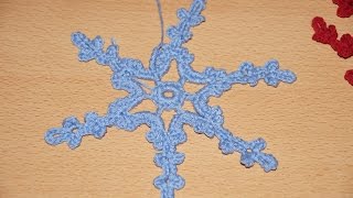 Вязание крючком для начинающих. Снежинка № 3 /// Crochet for beginners. Snowflake Вязание крючком для начинающих. Снежинка № 3 /// Crochet for beginners. Snowflake
