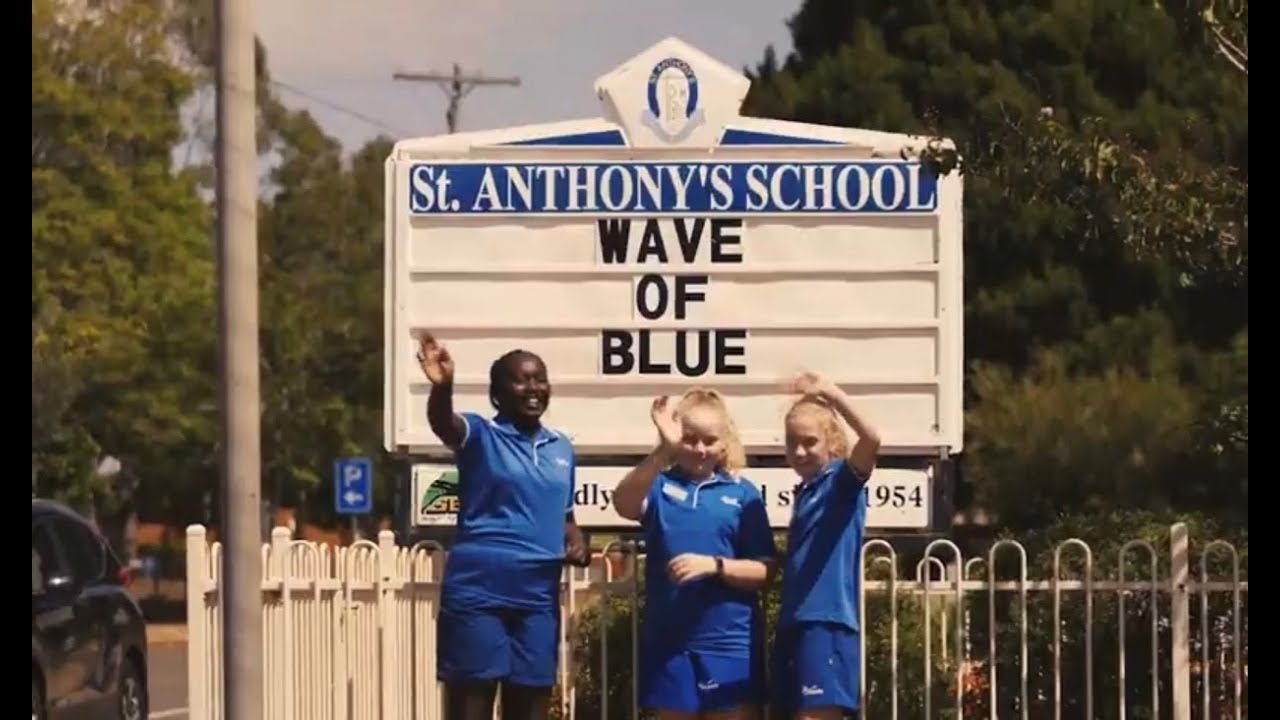 Wave Of Blue (St Anthony's Primary School) YouTube