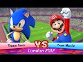 Mario Sonic At The London 2012 Olympic Games Team Sonic Vs Team Mario 