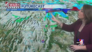 Warm front to push temperatures up