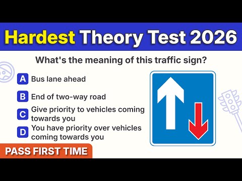 Theory Test 2026 UK | HARDEST Official DVSA Styled Question & Answer (UPDATED!) | PASS FIRST TIME