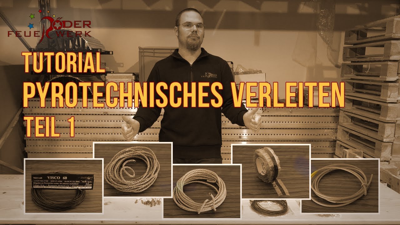 Pyrotechnisches Verleiten - Tutorial - Nr 1, Zündschnüre, Zündlitze und MatchTape