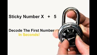 [257] How To Decode The FIRST Number To A Dial Combination Lock