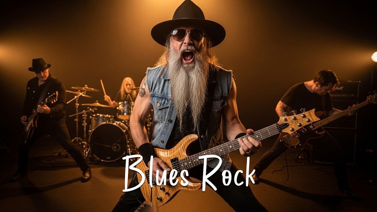 Led Zeppelin, Jimi Hendrix, Deep Purple, ZZ Top 🎸🔥 Fast Classic Blues Rock Guitar & Powerful Vocals