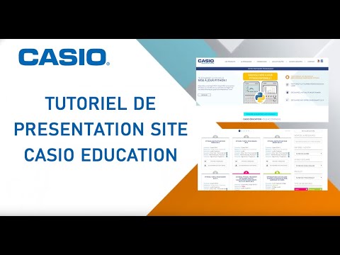 Tutoriel de prsentation site CASIO Education