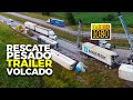 (HD) Rescate PESADO Trailer VOLCADO