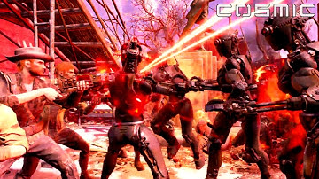 FALLOUT 4 BATTLE #13   20,000 Robots VS  The Commonwealth