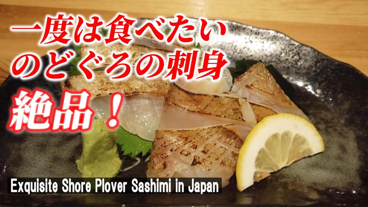 金沢グルメ おっさんが高級魚のどぐろの刺身を食らう 大衆酒場 魚八 Exquisite Shore Plover Sashimi Kanazawa In Japan Youtube