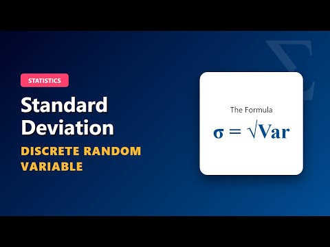 Standard Deviation of Discrete Random Variable (Sigma = Sqrt Variance) thumbnail