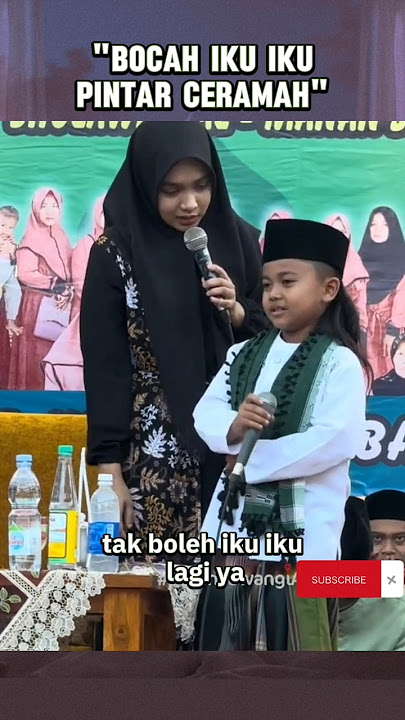 bocah iku iku sekarang pintar ceramah, pengajian lucu Ning umi Laila.
