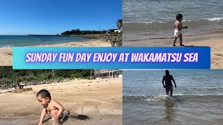Wakamatsu sea | Japan’s beautiful sea | Sunday  | enjoy with family | Pakistani mom In Japan |