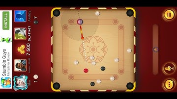Carrom 4 players game | Carrom pool 2 vs 2 Player game play | carrom games