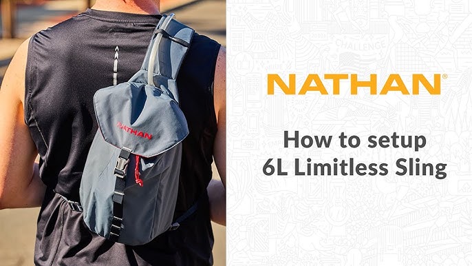 Nathan Limitless 2L Hydration Sling, Two Side Pockets & Small Zipper Stash  Pocket for Essential Storage, Breathable & Moisture Wicking…