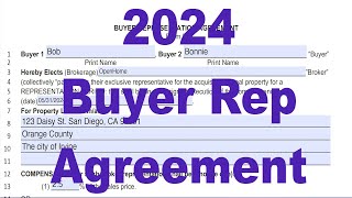 2024 Buyer Representation Agreement Tutorial - Buyer Broker Agreement Real Estate Form