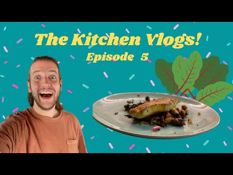 KITCHEN VLOGS EPISODE 5! // CHICK PEA AND CHARD W/ TURMERIC THYME TILAPIA!