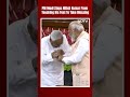 PM Modi Stops Nitish Kumar From Touching His Feet To Take Blessing