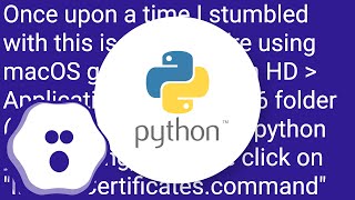 Scraping: SSL: CERTIFICATE_VERIFY_FAILED error for http://en.wikipedia.org