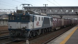 EF64-1028コキ13B〈2095レ〉　清洲駅貨物線下り