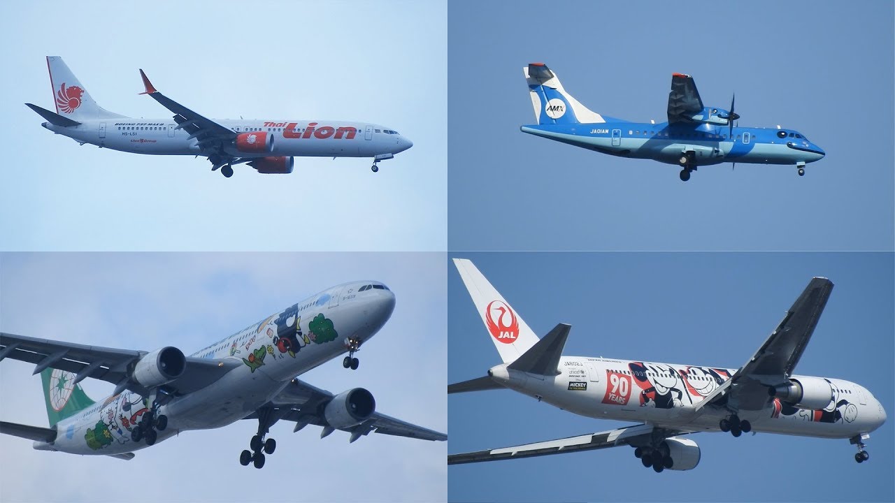 福岡空港へのビジュアルアプローチ12機 RJFF Visual Approach