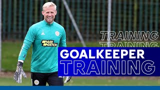 Leicester City Goalkeeper Training Ahead Of Burnley Game