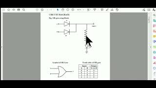 Study of OR Logic Gate Using Diode and Verify the Truth Table Using Proteus Software