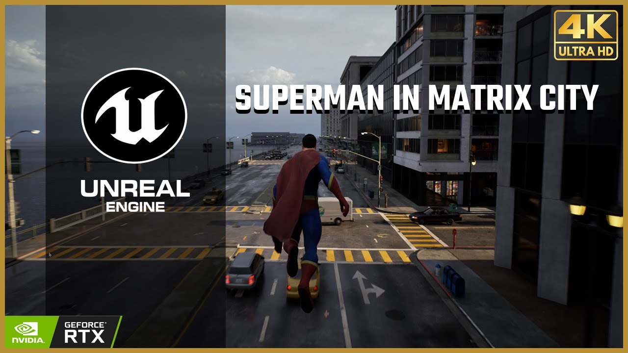 Superman in Matrix City! [RTX 3080] [4K] - YouTube