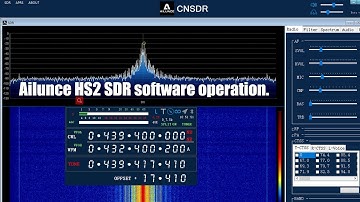 Ailunce HS2 SDR software operation
