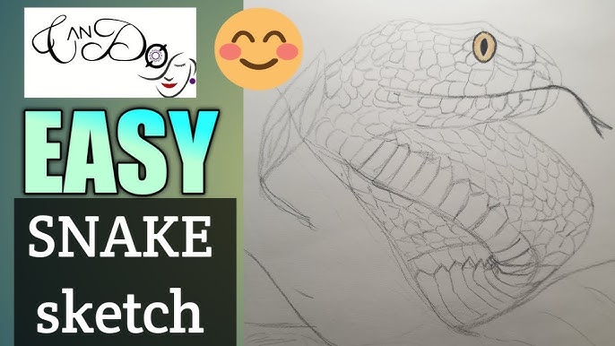 How To Draw A Snake  Sketch Tutorial 